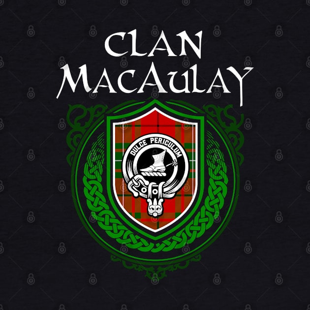 Clan MacAulay Surname Scottish Clan Tartan Crest Badge by Celtic Folk